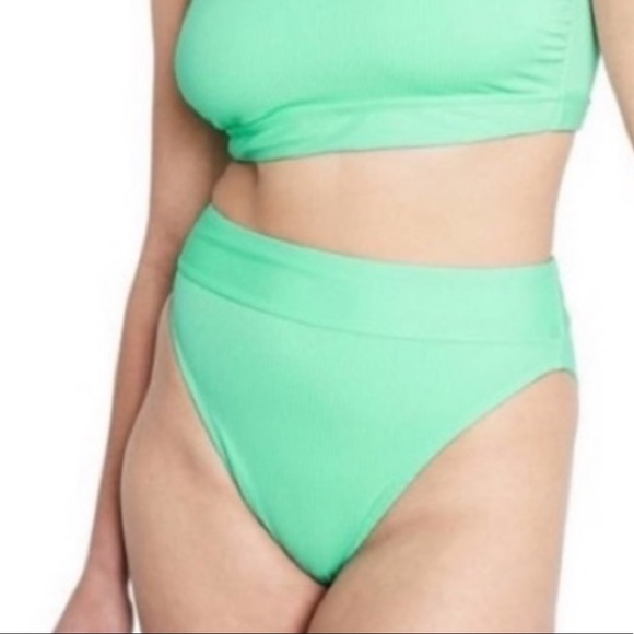 Stoney Clover Lane Other - NWT High Waist Ribbed Bikini Bottom - Stoney Clover Lane x Target  - Light Green